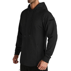 High Quality Streetwear Cotton <b>Blended</b> Gym Fitness Hoodies Oversized Wholesale Men Gym Fitness Hoodies - Product Image 1