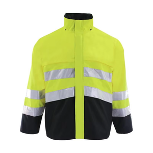 Hi Vis Reflective CE Certified Unisex Work Jacket Safety Uniform Winter Waterproof Bomber <b>Coat</b> with Needle <b>Detection</b> - Product Image 4
