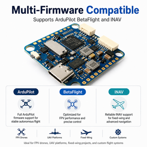 MATEKSYS H743-SLIM V4 ตัวควบคุมการบิน STM32H743 แบบคู่ ICM42688P 13 PWM CAN UART สำหรับโดรน FPV UAV ปีกตรึง - Product Image 5