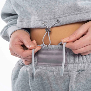 2025 femmes séchage rapide coton survêtement respirant Logo personnalisé perlé Technique cordon fermeture solide rouge hiver OEM entretenu - Product Image 6