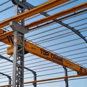 Pont roulant électrique EOT durable de 5 tonnes, moteur PLC, équipement de levage industriel aérien haute performance, entrepôt, usine, en vrac - Product Image 1