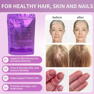 Nova chegada clareamento anti-envelhecimento colágeno hialuronato bebida suplemento colágeno marinho bebidas beleza para pele cabelo e unhas