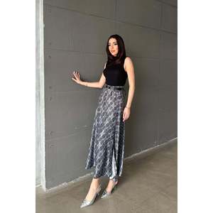<b>Black</b> Plaid <b>Skirt</b> - <b>Black</b> - Product Image 2