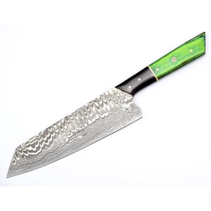 Vente en gros Personnalisé Haute Qualité OEM ODM Service Professionnel Couteau de Chef Damas Couteaux de Chef de Cuisine avec Étui en Cuir - Product Image 1