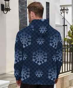 Sweat à capuche pour homme de qualité supérieure, ultra confortable et douillet, 100% coton, brodé, uni, teinture unie avec impression numérique pour l'hiver - Product Image 3