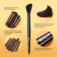 BEILI haute qualité 24 pièces en gros noir métal Tube végétalien pinceaux de maquillage ensemble professionnel votre Logo maquillage pinceaux Kit de beauté