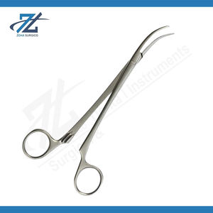 Pinces à artères de Negus, manuelles, 180 mm de long, petite courbure, acier chirurgical inoxydable, certifiées CE, fabricant d'instruments - Product Image 2