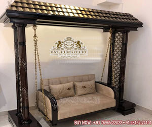 Balançoire en bois de teck artisanal de luxe pour la maison balançoire en bois de teck de qualité supérieure pour le salon finition noyer balançoire en bois pour la maison - Product Image 3