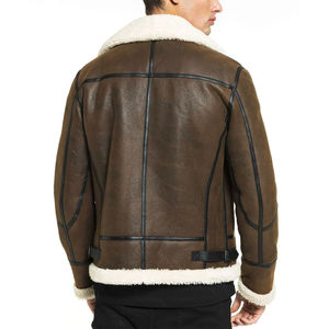 Chaquetas de Cuero Personalizadas al por Mayor, Chaquetas de Invierno para Hombre de Cuero de Alta Calidad, Abrigos de Moda - Product Image 2