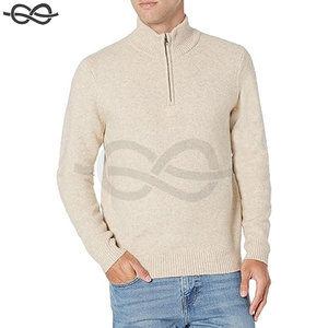 Jersey con cremallera de cuarto para hombre, sudadera de lana Polar con cuello levantado, camisa térmica de manga larga, cálido y cómodo para invierno y otoño - Product Image 2