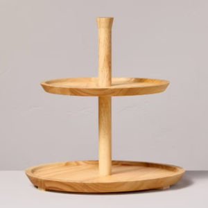 Greatest Quality <b>Wooden</b> <b>Cake</b> Stand Round Dessert Display Serving Tray Home Decor Cupcake Holder For Parties & Kitchen - Product Image 5