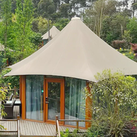 Tente de luxe pour camping en plein air, double toile, exposition sur le toit, tente de vacances quatre saisons résistante aux UV, imperméable et ignifuge