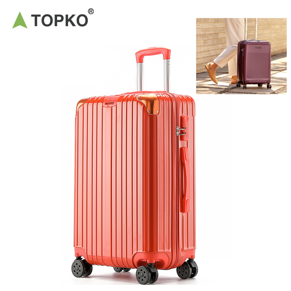 Переносной чемодан TOPKO из АБС и поликарбоната, дорожная сумка для багажа с колесами и замком, портативный Дорожный чемодан