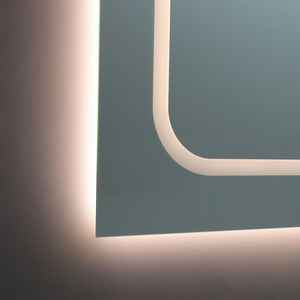 Espejo de Baño LED Rectangular Moderno de 180x80 con Retroiluminación LED, Montado en la Pared, Resistente al Agua, con Interruptor Táctil - Product Image 6