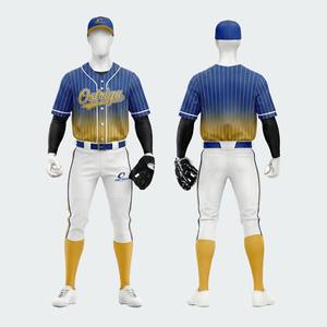 Uniforme de Béisbol de Último Diseño y Estilo Nuevo, Uniforme de Béisbol de Color Sólido de Primera Calidad para Venta en Línea - Product Image 4