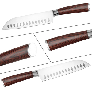 Wholesale Custom High Quality Handmade Professional Stainless Steel Chef Knife Pakka wood Handle DIY Grade OEM Including Sheath