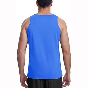 Débardeur de gym personnalisé pour hommes débardeurs d'entraînement en coton respirant sans manches style décontracté - Product Image 2