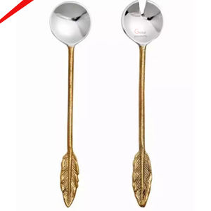 Cubiertos de Diseño Moderno con Asas de Plomo para Servir Alimentos - Product Image 1