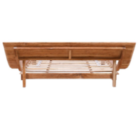 Lit double style moderne avec cadre en bois de teck, lit en bois d'Indonésie