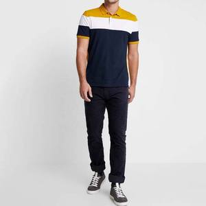 Polo de hombre informal liso de alta calidad con logotipo personalizado, fabricante de ropa transpirable, polos de algodón con contraste de talla grande - Product Image 3