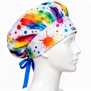 Gorro Quirúrgico de Primera Calidad Estilo Arcoíris, Gorro Quirúrgico Médico de Tela Tejida de Primera Calidad - Product Image 1