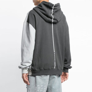 Sweat à capuche pour homme en coton épais 300 GSM brodé, doublure 100 % coton, manches longues, style streetwear - Product Image 5