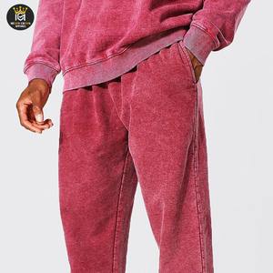 Otoño Invierno ácido lavado pantalones para hombres Casual ácido lavado Joggers pantalones polainas sueltas para hombres pantalones de chándal - Product Image 5