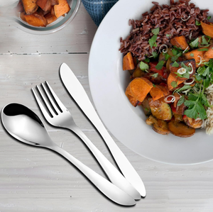 Juego de cubiertos de lujo de acero inoxidable de primera calidad, juego de cubiertos para eventos de boda, cuchillo, cuchara, tenedor, decoración para el hogar y el restaurante - Product Image 2