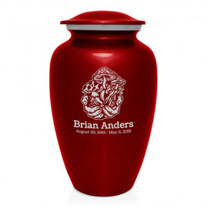 Prix de gros Fournisseur authentique Urne commémorative en métal pour cendres Urne souvenir en aluminium Urne funéraire/funéraire pour adultes - Product Image 2