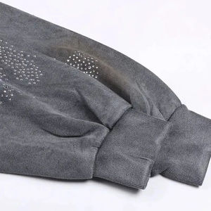 OEM, sweat à capuche zippé personnalisé pour hommes, sweat à capuche hip hop coupe-vent avec transfert de chaleur, sweats à capuche streetwear - Product Image 4