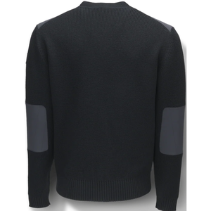 <b>Mens</b> V Neck <b>Cardigan</b> Sweater Quilted Front Panel Button Closure Knit Jacket Long Sleeve Smart Casual Layering Top - Product Image 4