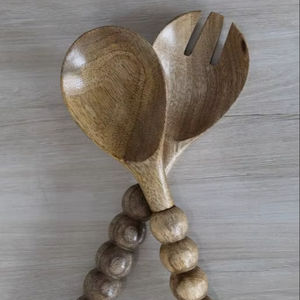 Cuillère en bois de bambou miniature à manche incurvé promotionnelle, style luxueux jetable, pour cuillères à miel en bois en vrac pour les fêtes - Product Image 1
