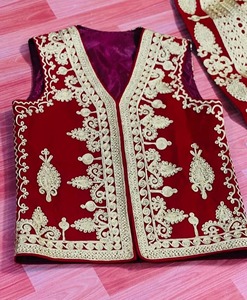 Gilet traditionnel afghan pour homme, fait main, ethnique, sans manches, été, séchage rapide, respirant, mariage, festival, formel - Product Image 2