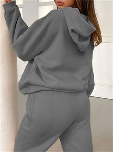 Service OEM Survêtement pour femmes en molleton de coton Pull Survêtement avec impression couleur personnalisée Ensembles de survêtement pour femmes - Product Image 3