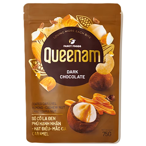 Fournisseur d'exportation en gros, livraison rapide, OEM/ODM, HALAL, excellente qualité, 75 g de noix de cajou, d'amandes et de macadamia enrobées de caramel foncé - Product Image 1