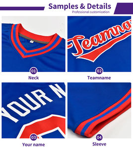 Tamaño de EE. UU. Malla personalizada Transpirable 100% Poliéster Camisas de béisbol Ropa deportiva elegante Logotipo cosido Nombre Hombres Mujeres Botón Béisbol - Product Image 6