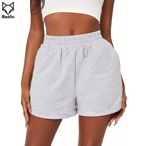 Short d'été confortable pour femmes vente en gros personnalisé taille élastique teint uni avec poches techniques respirantes et lavées - Product Image 3