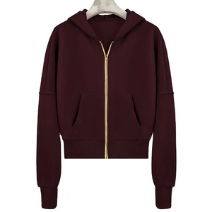 Sweat-shirt à capuche pour femme de qualité supérieure, respirant, à fermeture éclair sur le devant, imprimé sur mesure, manches longues, streetwear décontracté d'hiver - Product Image 2