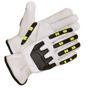 ถุงมือหนังคุณภาพสูงสำหรับฤดูหนาว ป้องกันแรงกระแทก ถุงมือป้องกันน้ำมันและแก๊ส ถุงมือกันบาด ถุงมือช่างงานหนัก ถุงมือ TPR สำหรับปั่นจักรยานและตกปลา - Product Image 4