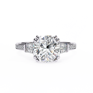 2.98CT IGI certifié Lab Grown Diamond Ring | D-E couleur coussin coupe or 14K en rose jaune blanc OEM ODM fournisseur de bijoux en vrac - Product Image 1