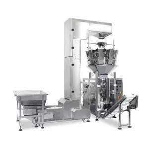 Integrated Automatic Packing System for Puffed Food Shrimp Potato Chips Biscuits,