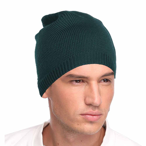 High Quality Beanie <b>Caps</b> For Adults in Green Color Regular Fit Winter Warm <b>Caps</b> Wholesale Unisex 100% Acrylic Knitted Beanies - Product Image 5