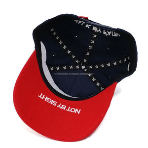 High Quality 5 Panel <b>Frame</b> Snap Back Hat Custom 3D M Embroidery American Baseball Cap Curved Bill <b>Printed</b> Flag Rubber Cotton - Product Image 5