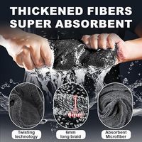 Serviettes de lavage auto en microfibre torsadée sans bords, séchage rapide, double absorption, 1300 g/m², super absorbantes, pour usage domestique