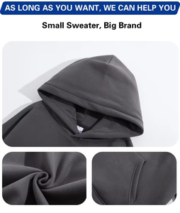 Crea tu propia marca Sudadera con capucha Texto personalizado o diseño de imagen Mantenga caliente Sudaderas con capucha personalizadas para hombres - Product Image 3