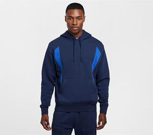 เสื้อฮู้ดสวมหัวสีพื้นของผู้ชาย - Product Image 1