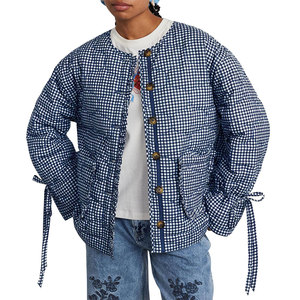 Gilet en duvet unisexe à manches longues avec logo personnalisé veste d'hiver décontractée pour femmes brodée et coupe-vent personnalisée - Product Image 1