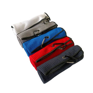 ผ้าขนหนูวาฟเฟิลสำหรับกอล์ฟ น้ำหนักเบา โครงสร้างนุ่ม ซึมซับได้ดี เหมาะสำหรับทำความสะอาดประจำวันและใช้งานกลางแจ้ง - Product Image 1