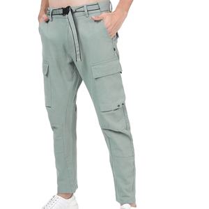 Pantalones cortavientos de poliéster personalizados de alta calidad para hombres de talla grande estilo casual ligero de moda al por mayor - Product Image 2