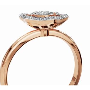 แหวนเพชรทรงกลม Augusta Blossom Star ระดับพรีเมียม น้ำหนัก 0.155 กะรัต ทอง 9 กะรัต 14 กะรัต 18 กะรัต ขายส่งออนไลน์ - Product Image 3